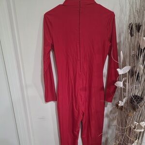 Elegant Red Women's Jumpsuit